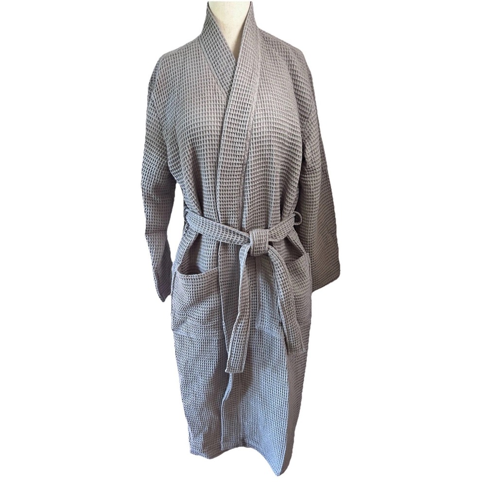 NWOT QUINCE ORGANIC TURKISH WAFFLE ROBE SIZE XSmall GRAY GREY NWOT